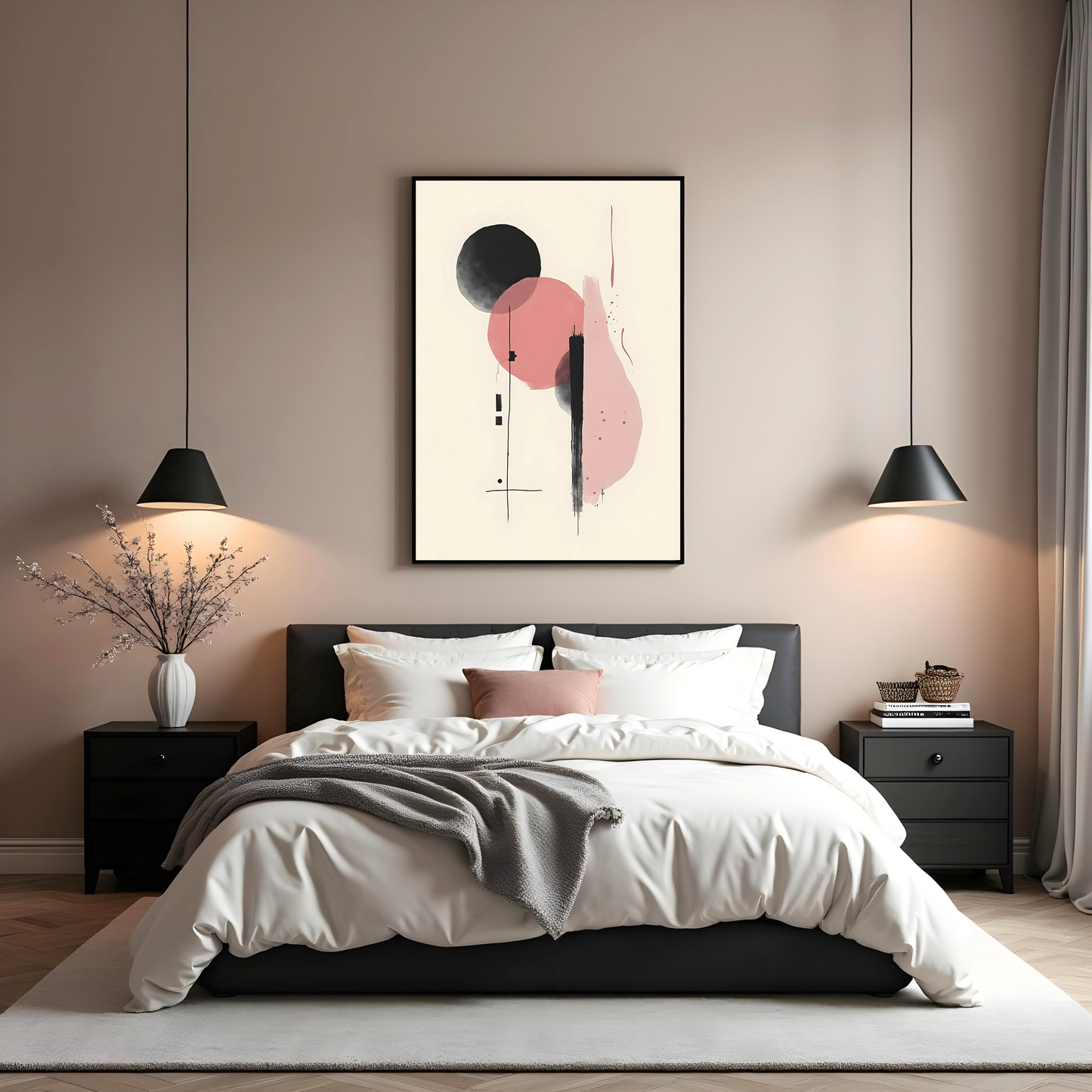 Verticalidad Equilibrada en Sumi-e – Arte Japones Moderno