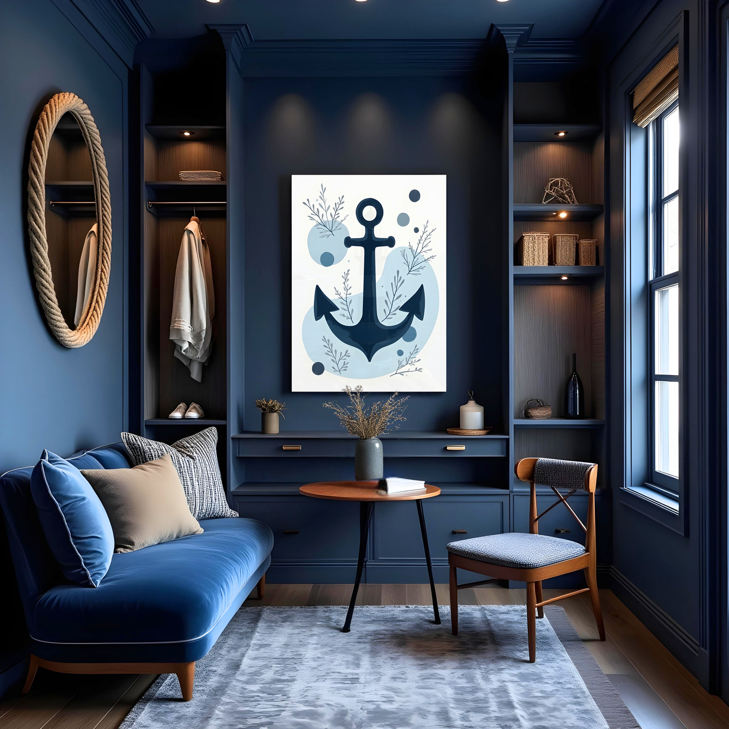 Ancla Azul Bohemia – Estilo Náutico Sofisticado