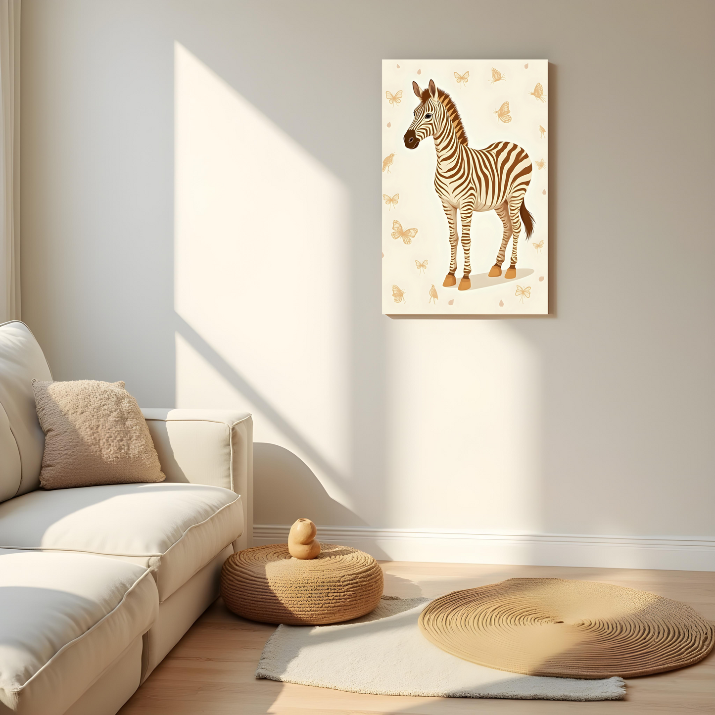 Cebra Tribal Africana – Arte Boho Chic para Pared con Inspiración Salvaje