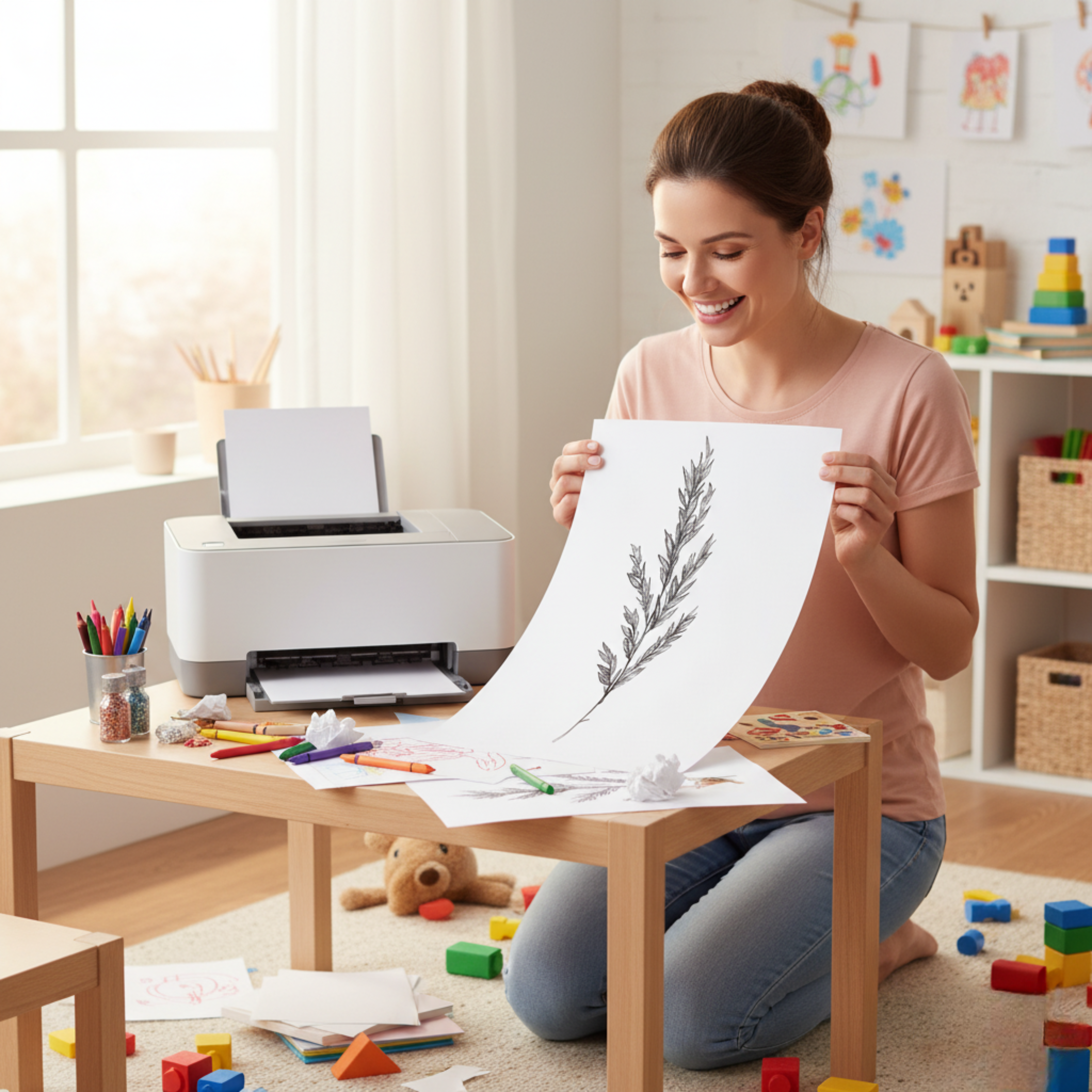 Póster Minimalista de Espiga Silvestre – Arte Natural para Descarga