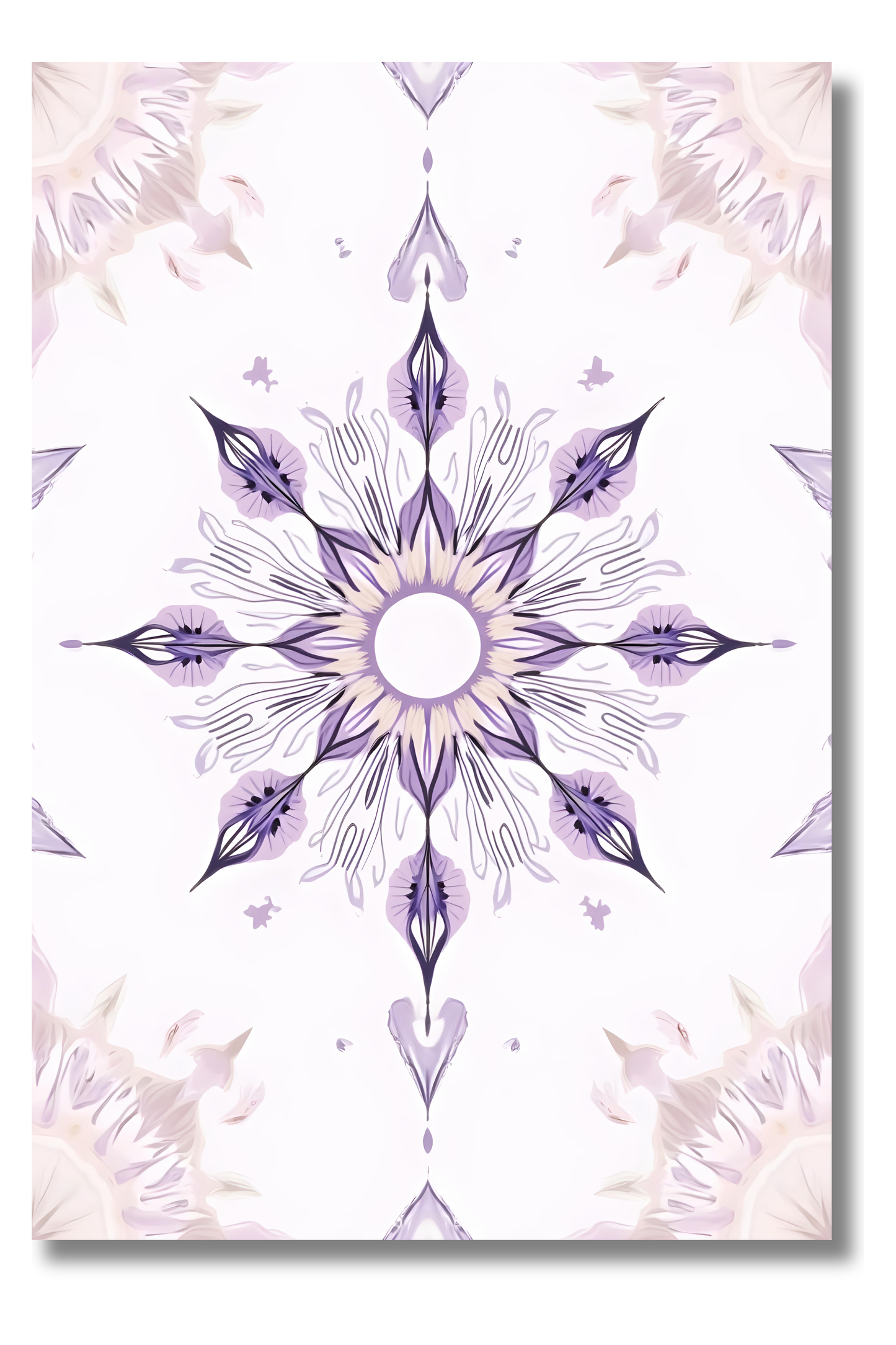 Estrella Floral con Energía Interior – Lámina Bohemia para Inspirar Calma