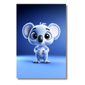 Koala Azul inspirado en el Estilo Pixar – Póster Infantil Tiernamente Realista