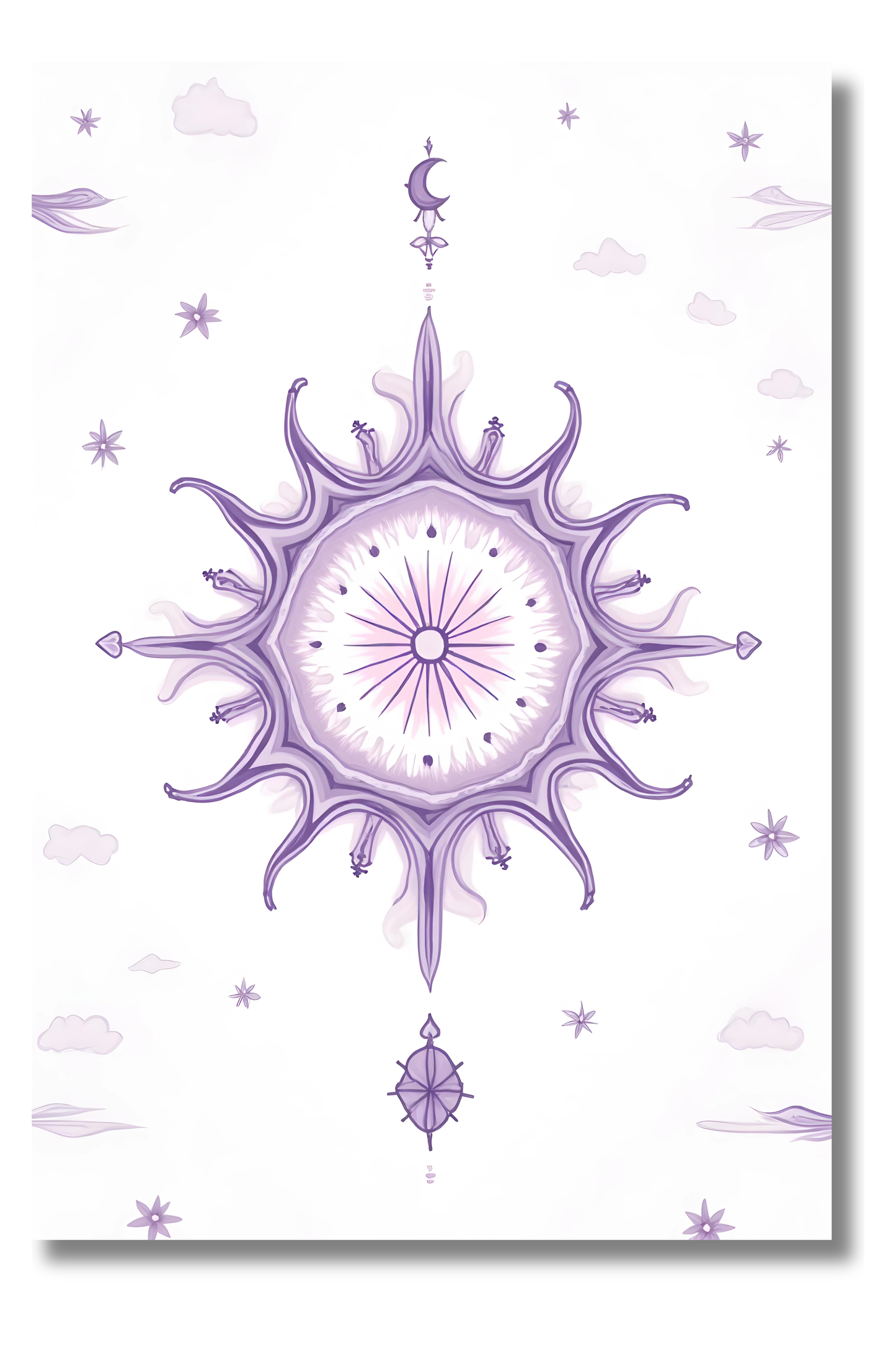 Sol Radiante en Movimiento – Ilustración Bohemia de Energía Pura