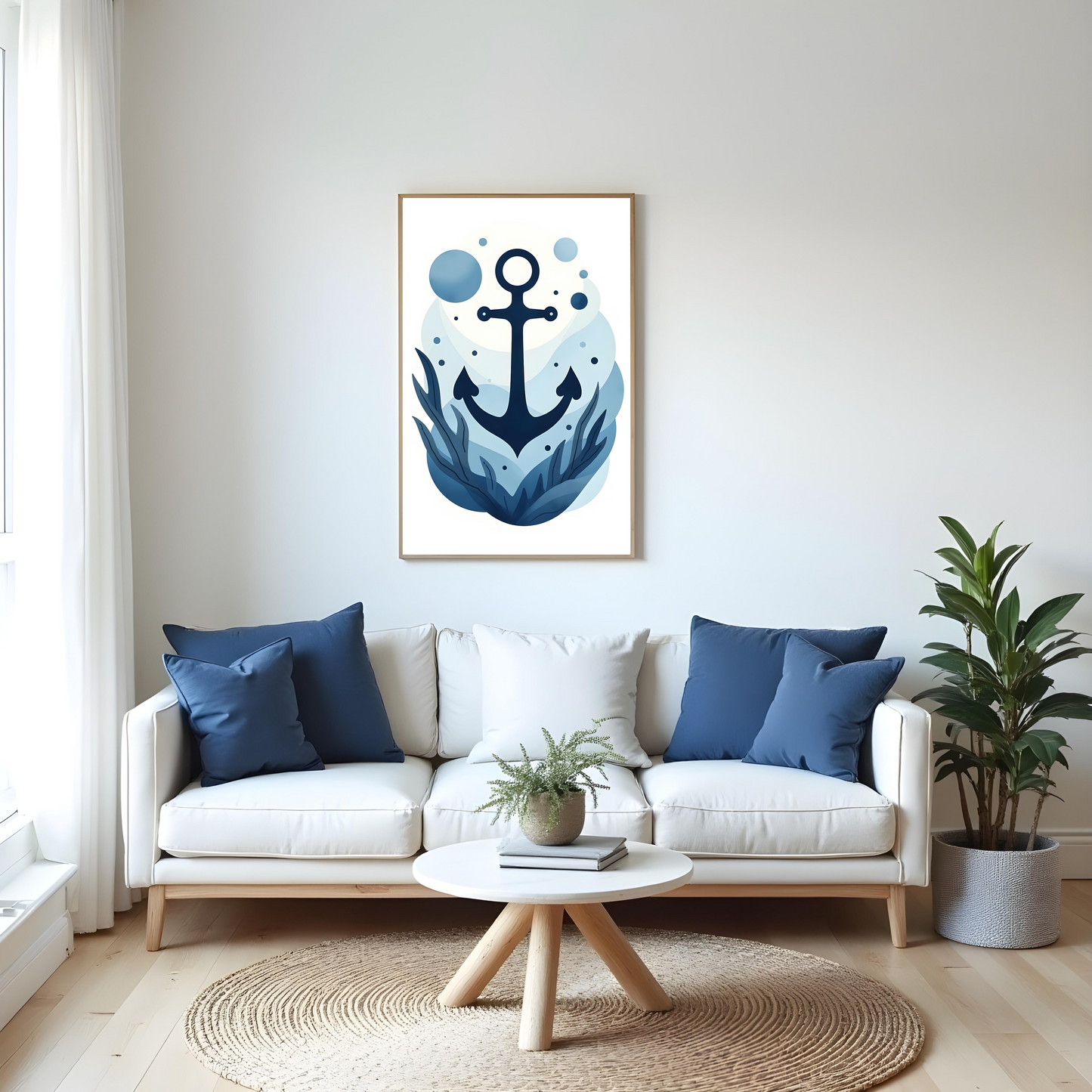 Diseño Náutico Boho – Ancla con Estilo Contemporáneo