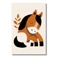 Caballo Bebé en Estilo Minimalista – Cuadro Infantil para Decoración Dulce