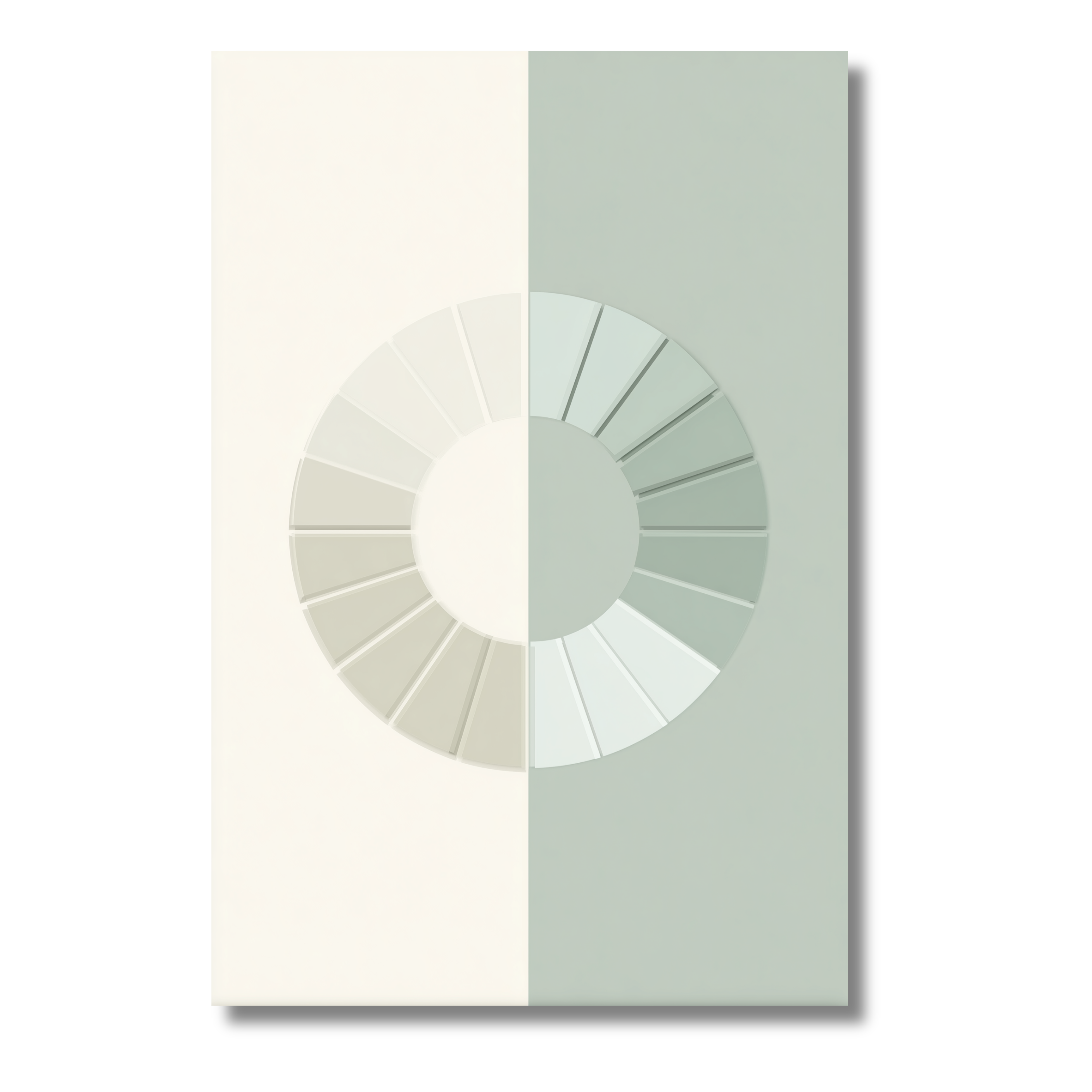 Círculo Geométrico en Tonos Neutros – Póster Minimalista con Equilibrio Visual