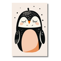 Pingüino Bebé en Estilo Minimalista – Cuadro Infantil para Ambientes Acogedores