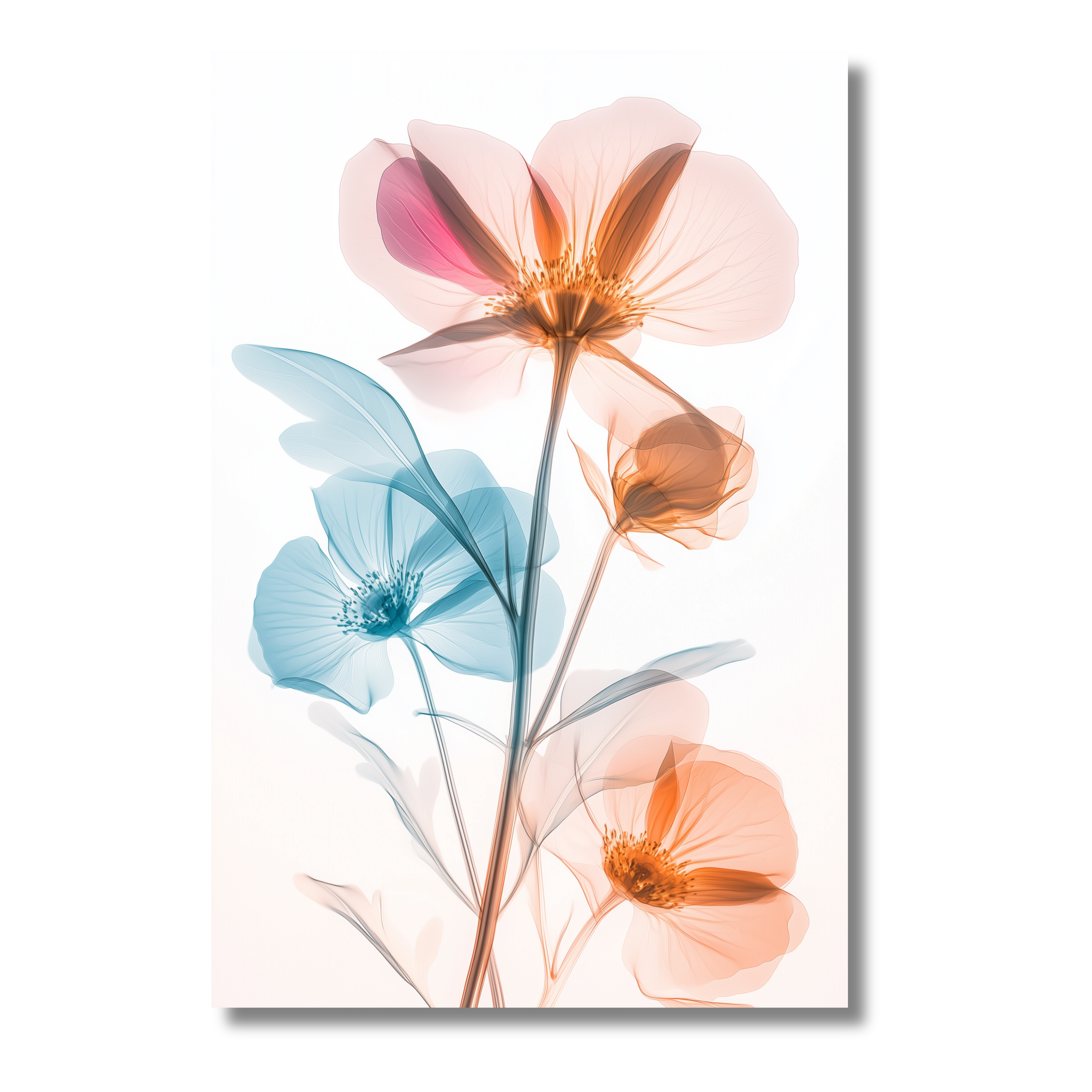 Ramo Floral con Efecto Transparente – Arte Digital Descargable