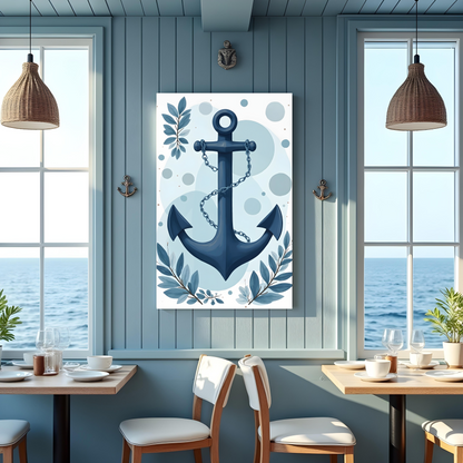 Decoración con Ancla Azul – Elegancia y Calma Marina