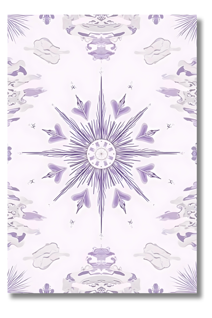 Mandala Floral con Detalles de Naturaleza – Cuadro Boho de Armonía Espiritual