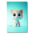 Gato Tierno inspirado en el Estilo Pixar – Póster Infantil Decorativo