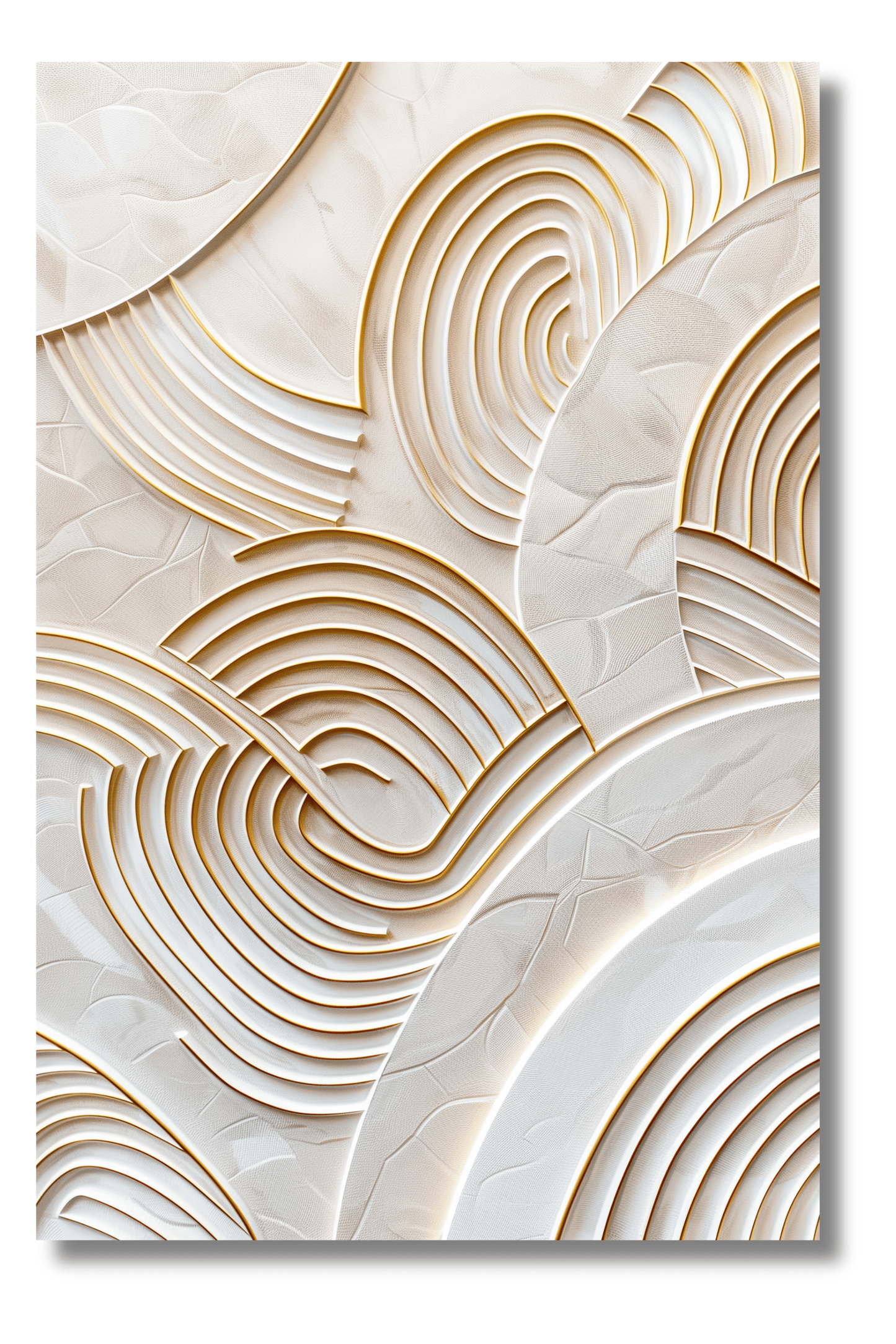 Curvas Armónicas en Tonos Neutros – Cuadro Minimalista Decorativo