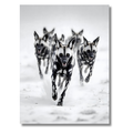 Perros Salvajes Africanos – Cuadro Animal Blanco y Negro con Energía Tribal