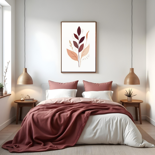 Cuadro Decorativo Boho con Diseño Botánico Sutil