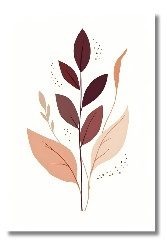 Cuadro Decorativo Boho con Diseño Botánico Sutil