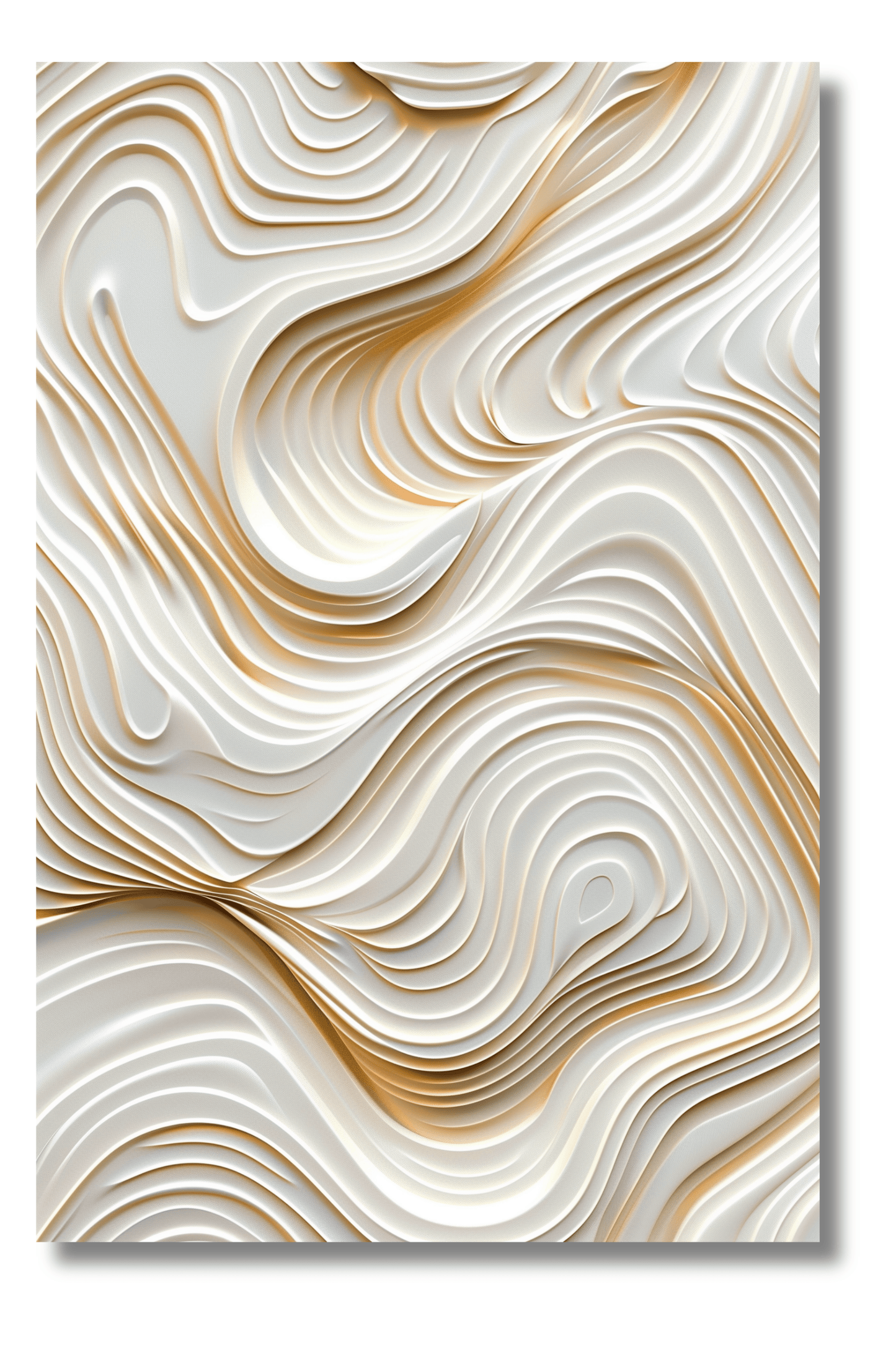 Líneas Fluidamente Entrelazadas – Arte Minimalista en Relieve