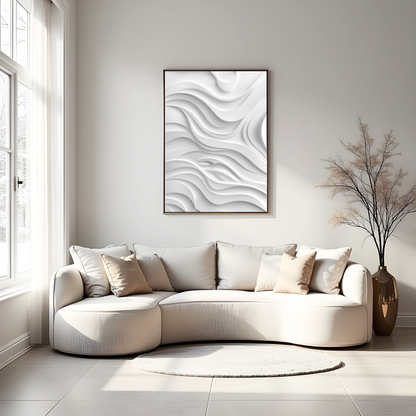 Composición de Curvas Suaves – Diseño Abstracto en Tonos Cálidos