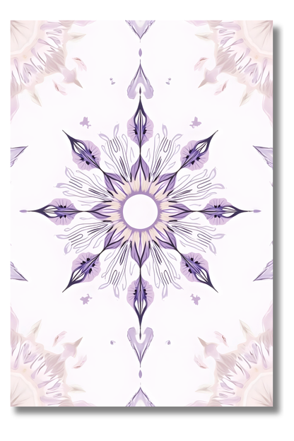 Estrella Floral con Energía Interior – Lámina Bohemia para Inspirar Calma