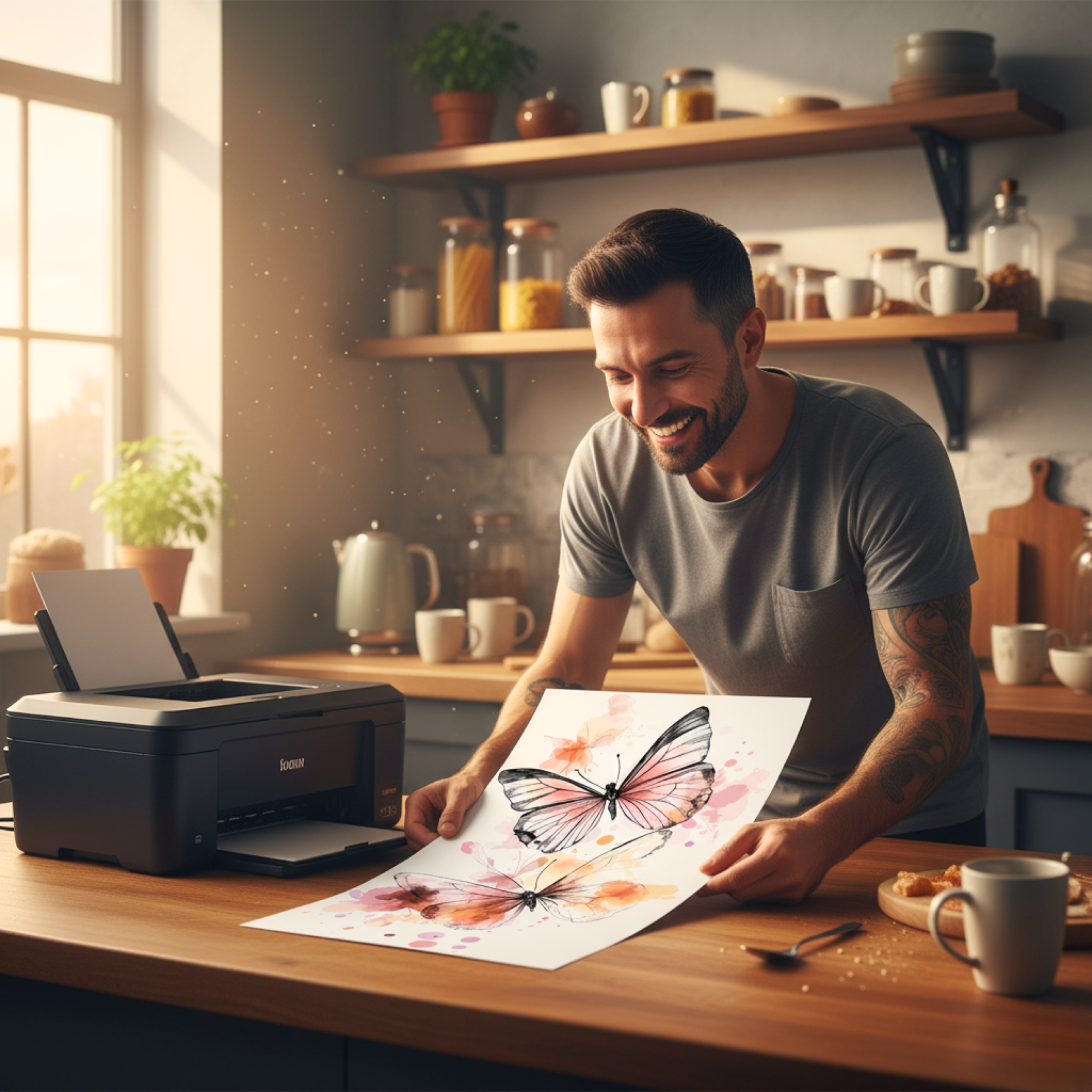 Mariposas con Detalles en Acuarela – Arte Descargable de Naturaleza