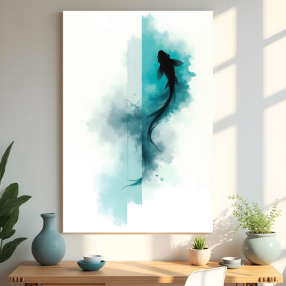 Koi en Aguas Turquesa – Elegancia Japonesa en Movimiento Acuático