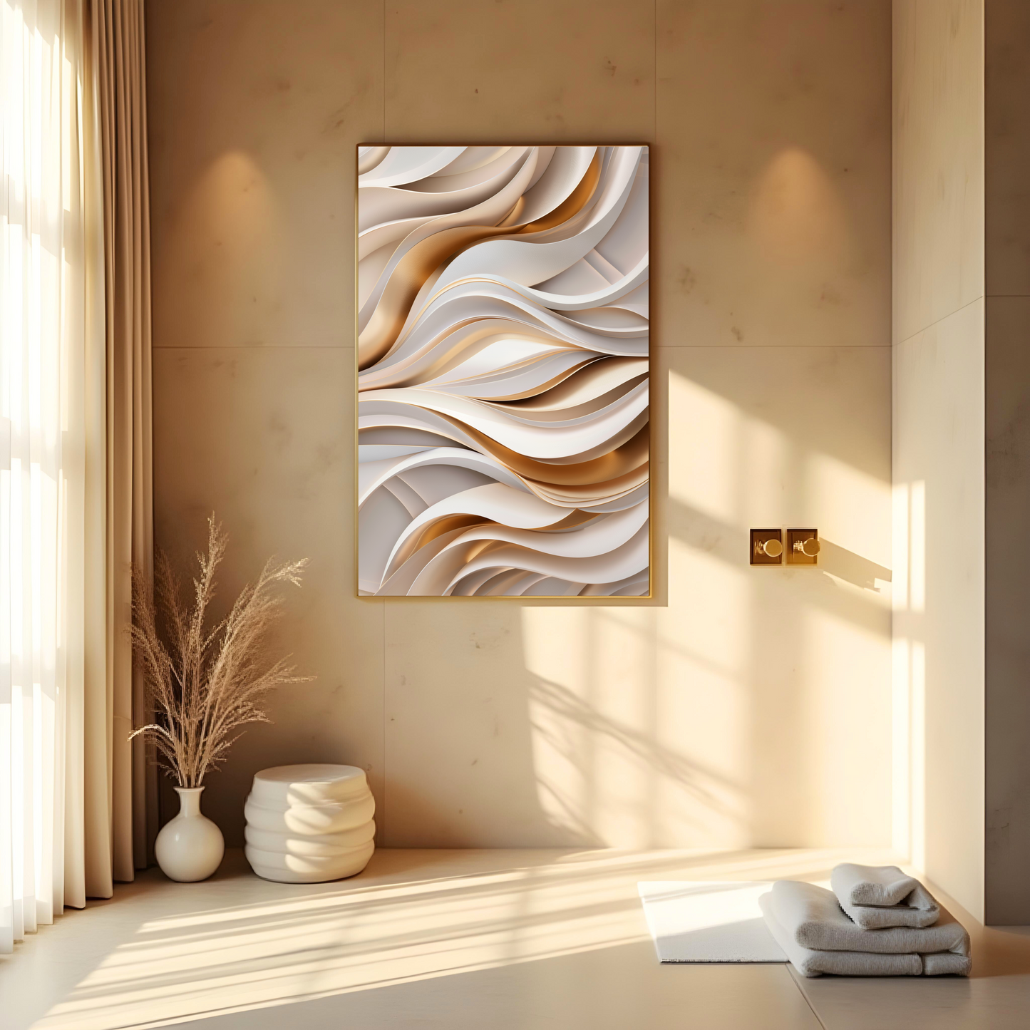 Movimiento Suave en Superficie Abstracta – Cuadro Moderno